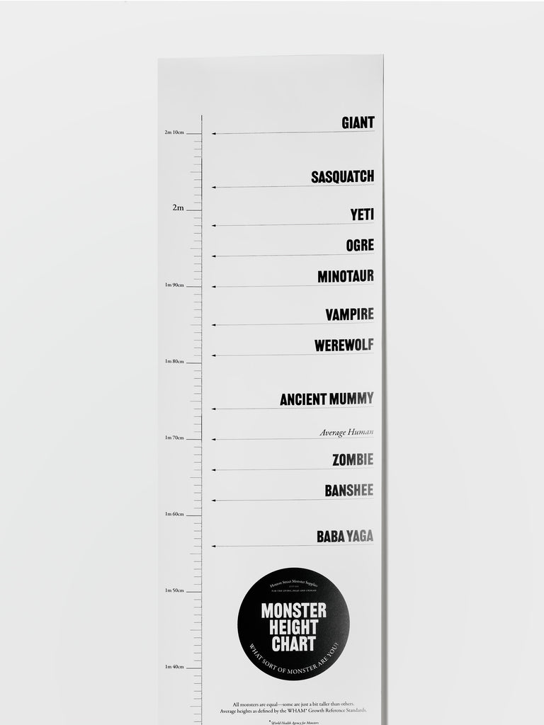 Monster Height Chart