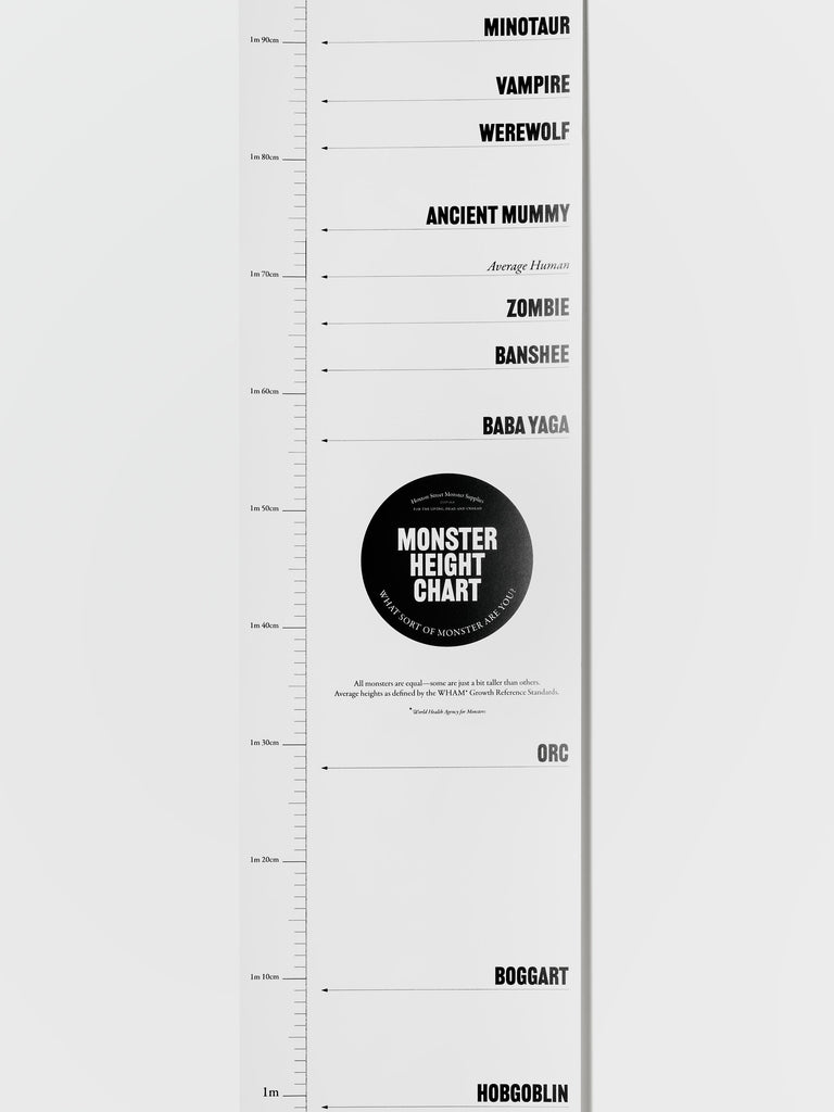 Monster Height Chart