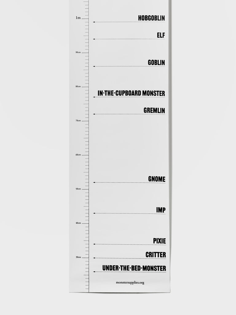 Monster Height Chart