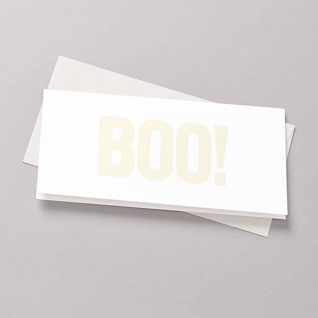 Boo! letterpress card photo