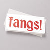 Fangs letterpress card photo